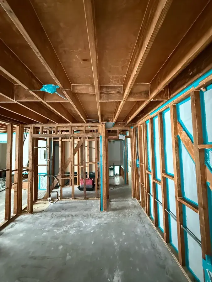 Storm and roof leak water damage in a Torrance, CA attic