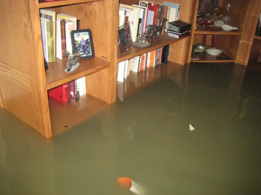 Coastal storm flood water damage in a Torrance, CA home